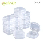 24 шт., маленькие пластиковые контейнеры для хранения бисера
