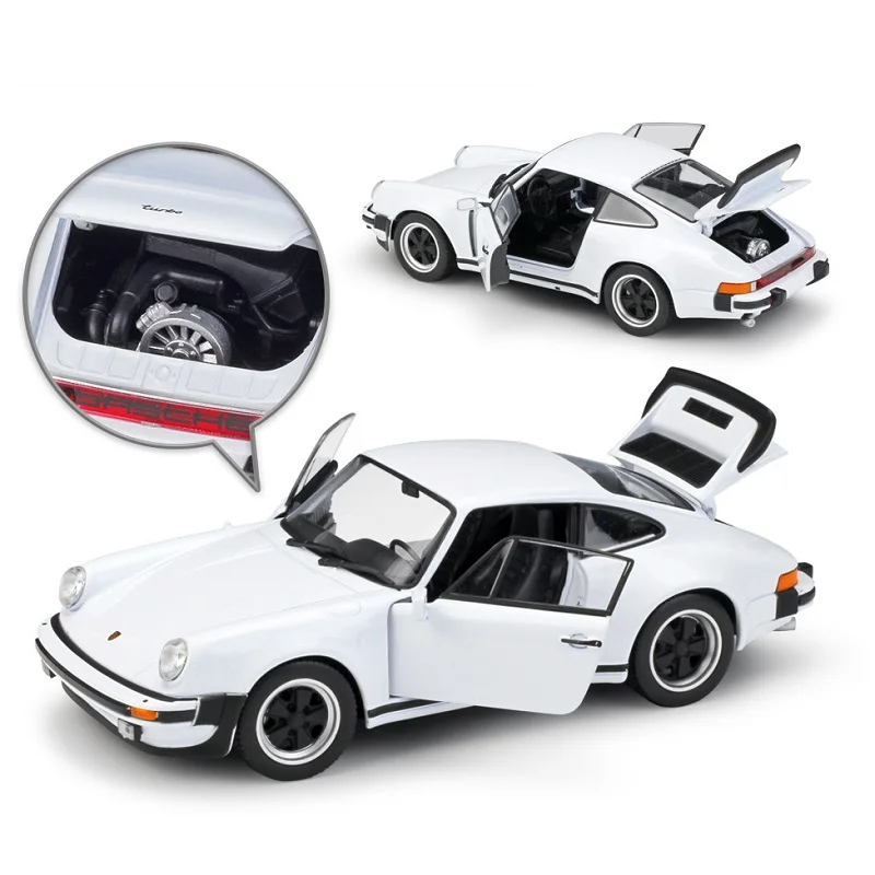 1:24 Welly Porsche 911 Turbo 3 0 модель автомобиля с литьем под давлением|Наземный транспорт| |