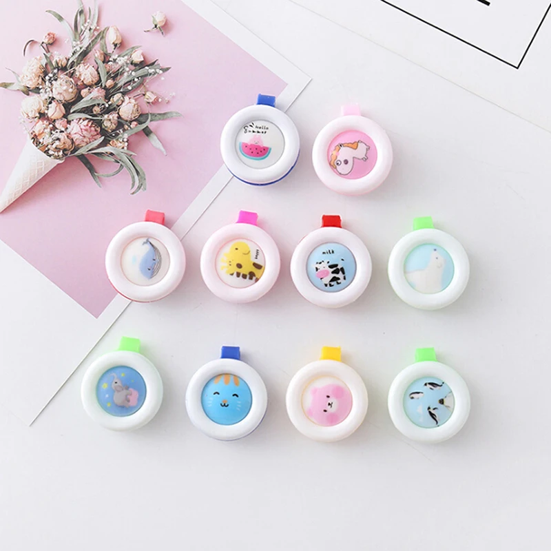 Мультяшная однотонная Пряжка для репеллента от комаров детей и беременных