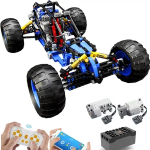 Electric Building Blocks Car Technical RC off-Road Racing Truck APP Programming Remote Control Vehic in Pakistan