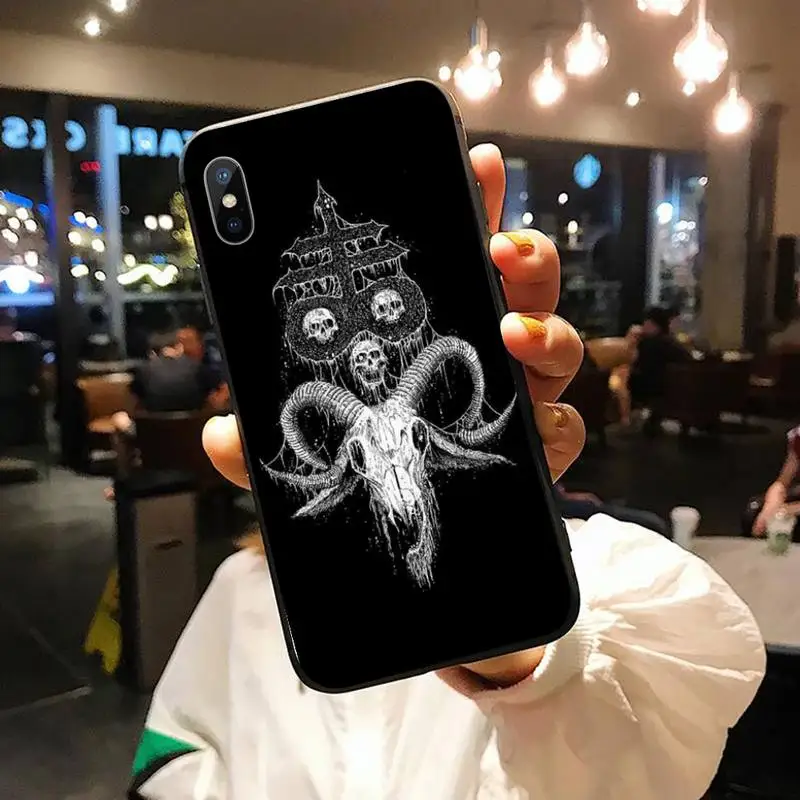

Pentagram 666 Demonic Satanic Phone Case for iPhone 11 12 pro XS MAX 8 7 6 6S Plus X 5S SE 2020 XR