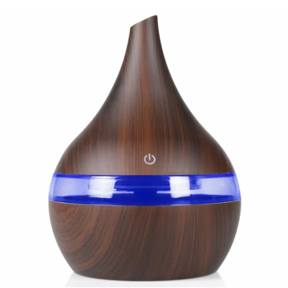 

Family Portable Compact Wood Grain Design USB Luminous Lamp Air Humidifier