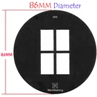 Маска для фотосъемки GOBO из тонкой нержавеющей стали, 86 мм