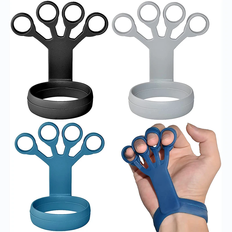 

6 Pieces Training Grip Strengtheners Finger Stretcher Forearm Exerciser Expander for Hand Therapy Guitar Rock Climb