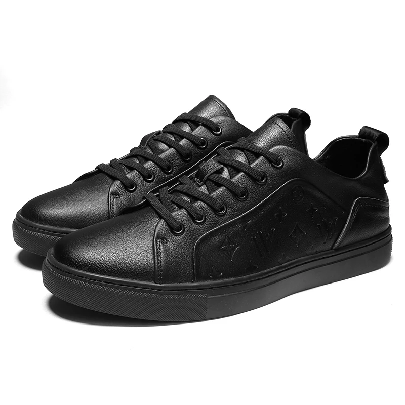 

2021 Breathable Casual Shoes Mens Pu Leather Comfort Sneakers Slip On Transparent Sole Mans Leisure Shoes Tide shoes Solid Color