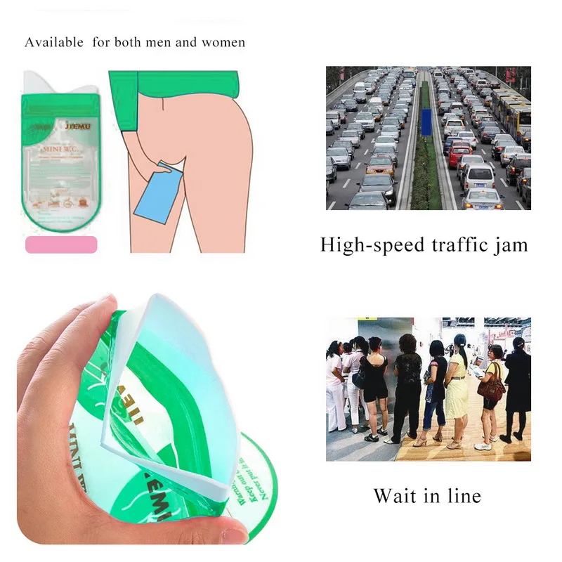 4 шт. наружные унисекс аварийные мочи сумки 700мл легко взять путешествия мини