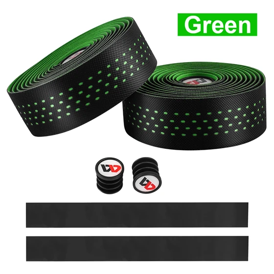 Green West biking дорожные велосипеды мягкие EVA FoamTape рули для велосипеда лента для ремня Balck Mesh дизайн нескользящая Водонепроницаемая обмотка руля - Цвет: Green