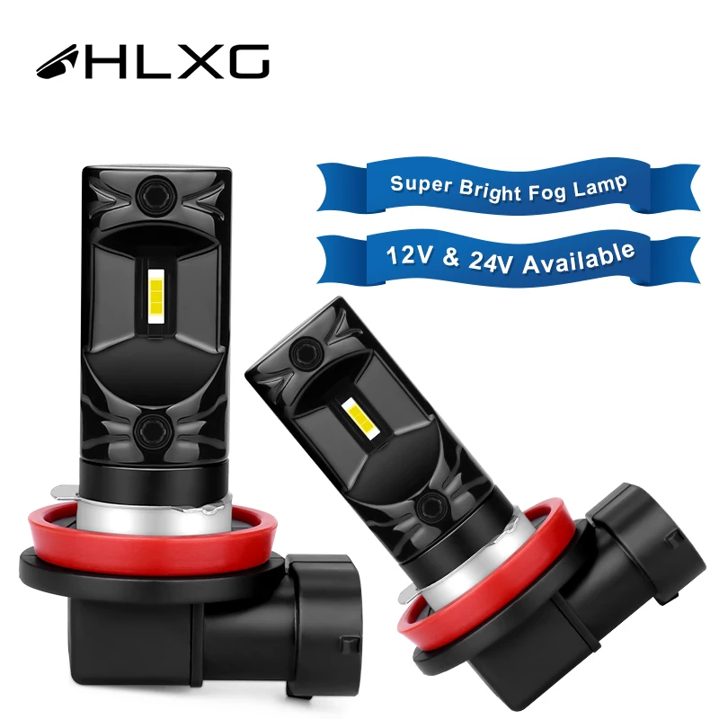 2 шт. H8 H9 светодиодный лампы CSP Белый Сигнал противотумансветильник фары s для