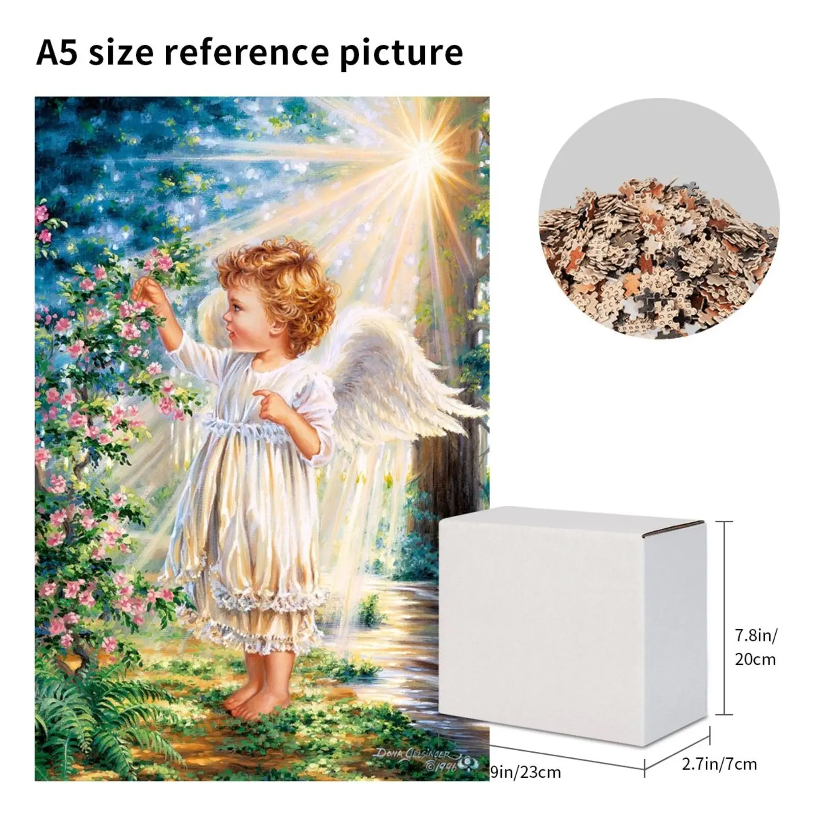 

Cute Little Angel Pattern 300 500 1000 PCS Wood Jigsaw Puzzle Toy Wall Decor Picture Family Parent Child Games