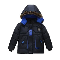 baby winter jackets for boys hooded outerwear fur collar coat children thick warm jacket kids coats autumn boys clothes 2 5y