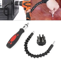 multifunction snake drill bit extender extends reach up to 12 inches with ratchet tool circular screw driver heads tool
