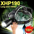 Новейший XHP190 светодиодный самый мощный налобный Перезаряжаемый фонарь налобный 18650 XHP90  XHP70 USB Открытый водонепроницаемый для кемпинга налобный фонарь