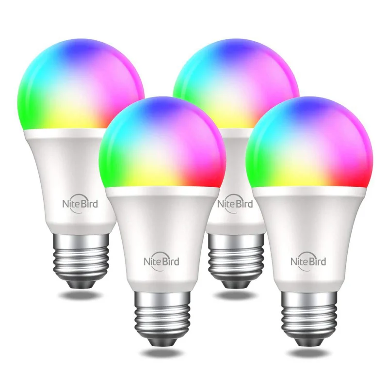 

Smart Light Bulb NiteBird Control Lamp Dimmable RGBW LED Lights Bulbs WiFi Bulbs Works With Alexa And Google Home Smart Life