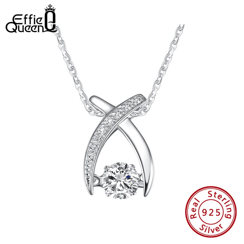 Подвески Effie Queen из серебра 925 пробы рыбки и ожерелья с милыми животными ожерелье
