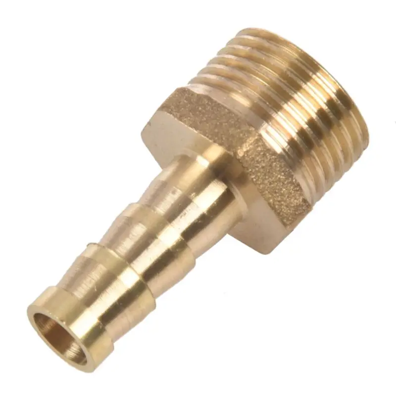 

5Pcs 3/8 inch PT Thread 8mm Air Water Fuel Hose Brass Barb Fitting Adapter