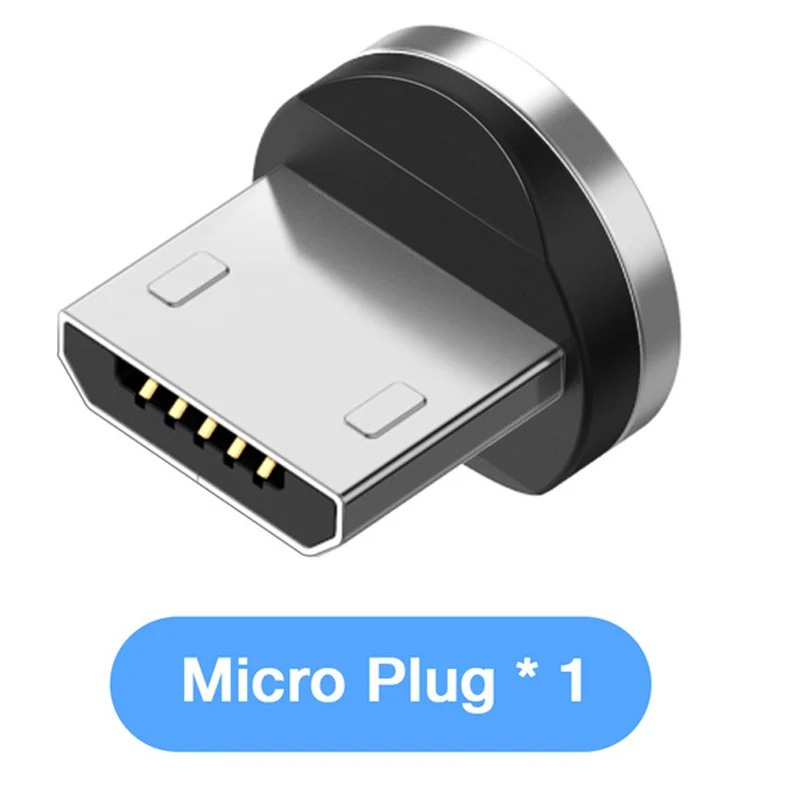 Micro usb Магнитный usb-кабель для зарядки iphone Xs max Xr X samsung s9 ipad mini, кабели для быстрой зарядки, адаптер, шнур для зарядки мобильного телефона - Цвет: Micro usb