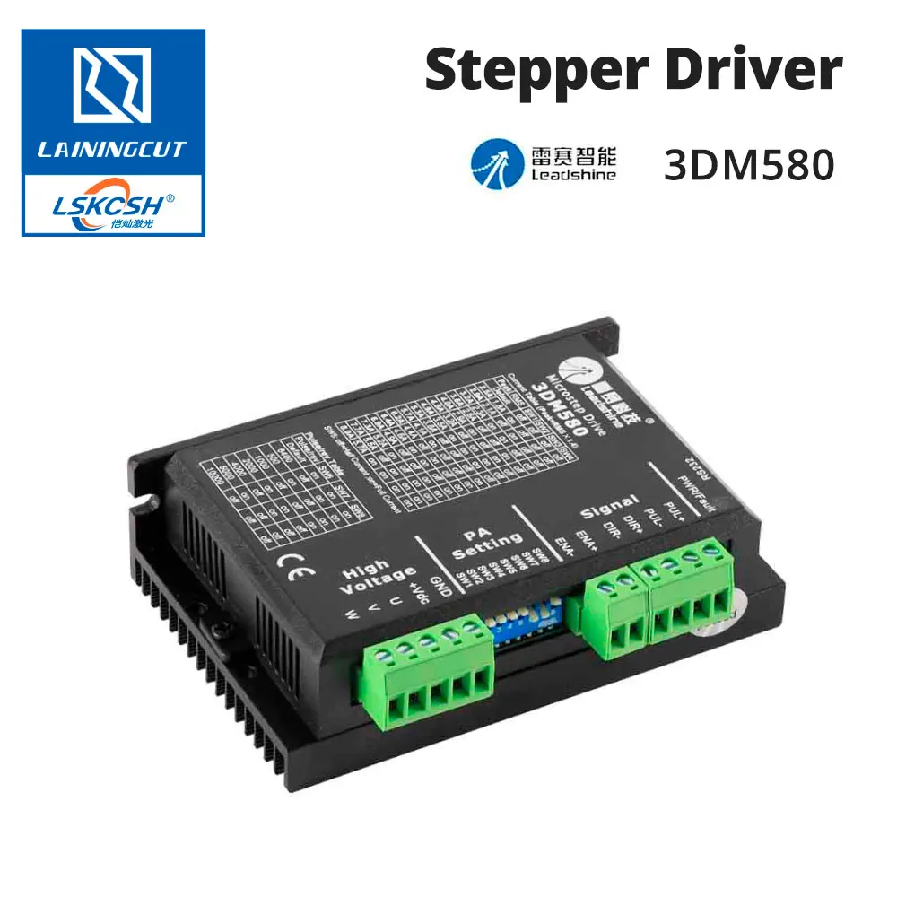 Драйвер шагового двигателя Leadshine 3DM580 3 фазы 18-50 В постоянного тока 1 0-а для