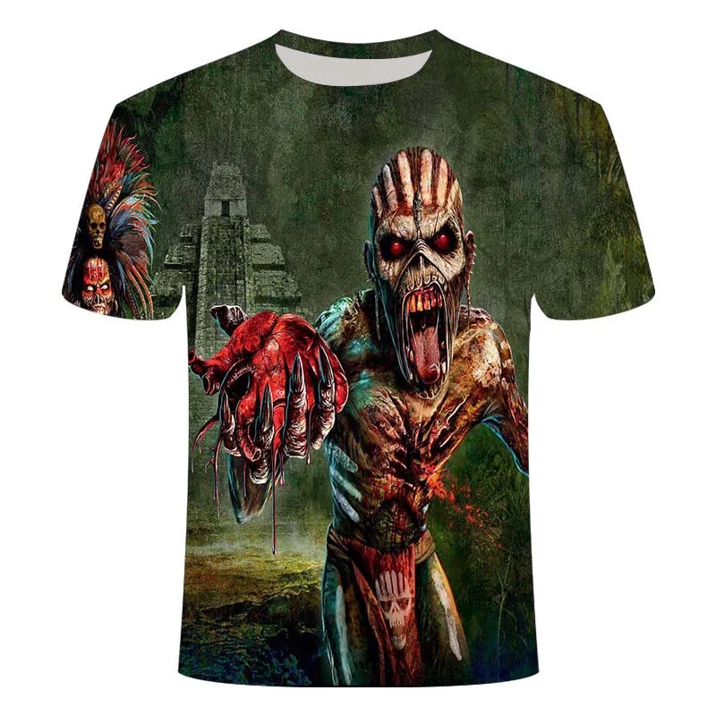 

New men's T-shirt top cool anime pattern summer short-sleeved T-shirt