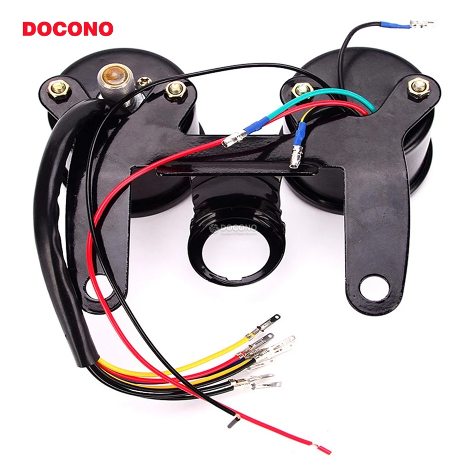 Новый Универсальный мотоциклетный Тахометр Спидометр + индикаторы одометра