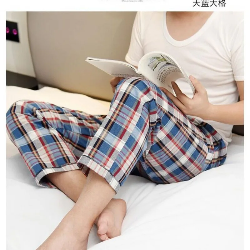 

Underwear Men Boxer Bielizna Meska Calzones Hombres Pantalones Cortos Casuales Cotton Loose Oversized Straight-leg Home Trousers