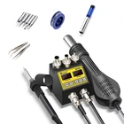 Паяльная станция BGA 8858D + 2 в 1, паяльная станция с цифровым дисплеем, Термофен, паяльник SMD VS 8586D 8858 8586 8898