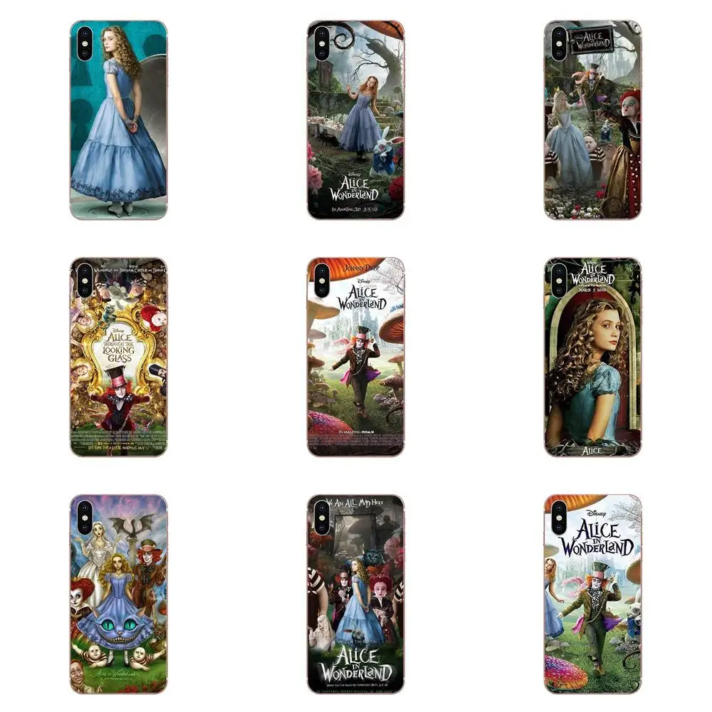 Alice In Wonder мы все злимся здесь мягкий узор Розовый для Apple iPhone 4 4s 5 5C 5S SE 6 6S 7 8 Plus X XS Max