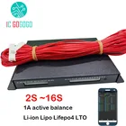 Активный эквалайзер с литиевыми батареями 1A 2A Balance 2S  16S, Bluetooth приложение BMS Li-Ion Lipo Lifepo4 LTO, балансир JK 4S 7S 8S 10S 13S