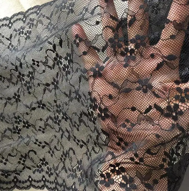 Эластичная кружевная отделка 1 метр для подвязки стрейчевая ткань | Дом и сад