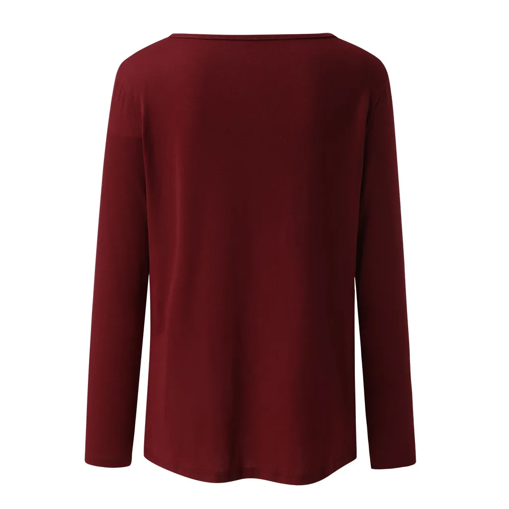 

Maternit Button Manica Lunga Allattamento Magliette E Camicette Per Allattamento Al Seno delle donne T-Shirt Magliette E Camice