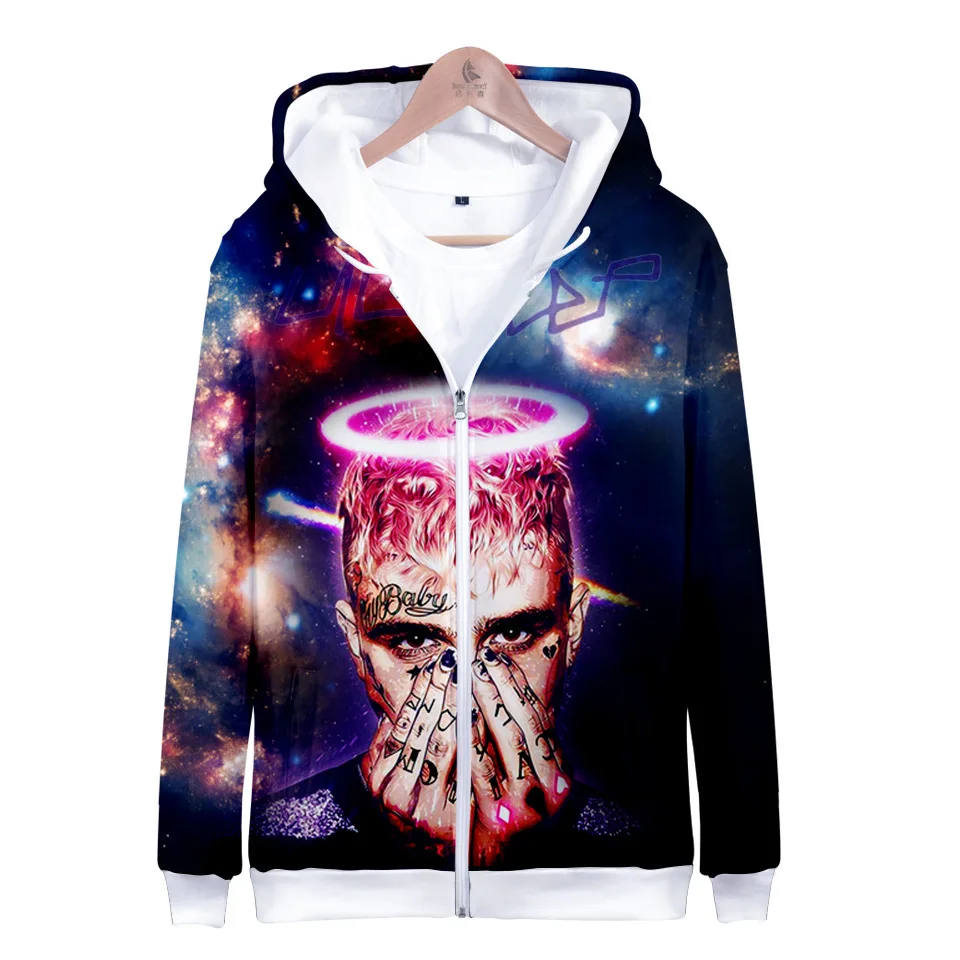 

Lil Peep and XXXTentacion Men/Women Zipper Hoodies 3D Print Fashion Sweatshirt Long Sleeve Coat Zipper Hooded Pullover
