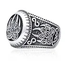 Мужское кольцо в стиле ретро с изображением медведя и когтей, преувеличенное кольцо в стиле панк, кельтское кольцо, ювелирные изделия викингов