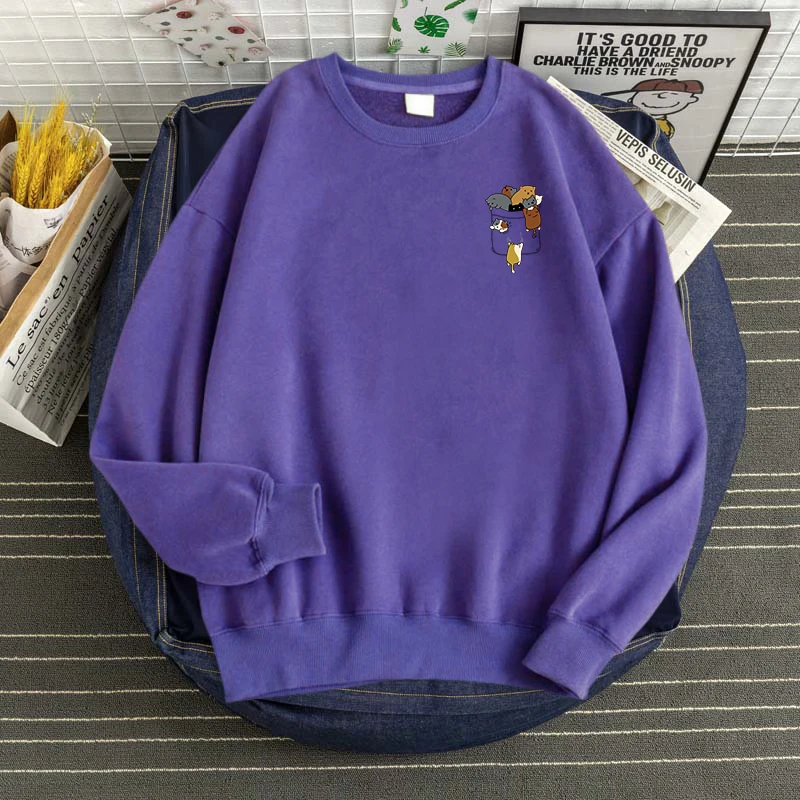 Толстовка мужская Осенняя с капюшоном карманами в стиле Харадзюку | Мужская