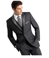 dark grau wedding suits 3 pieces mens suits new formal business party two button suit blazer jacket veat pants