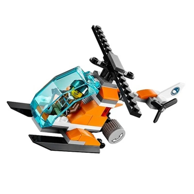 Bloques de construcci&oacute;n para ni&ntilde;os, juguete de ladrillos para armar Camping Arctic, serie City, ideal para regalo, c&oacute;digo 783, compatible con 10442, 60036 piezas-1
