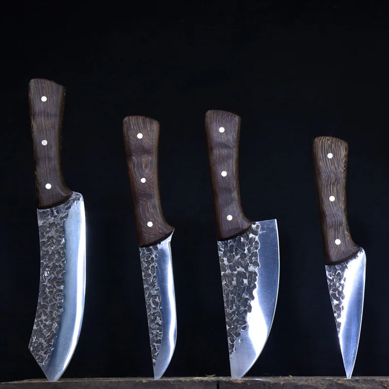 

Handmade Chef's Knife High Carbon Steel Kitchen Knife Slicing Fish Meat Cleaver Cooking Tools