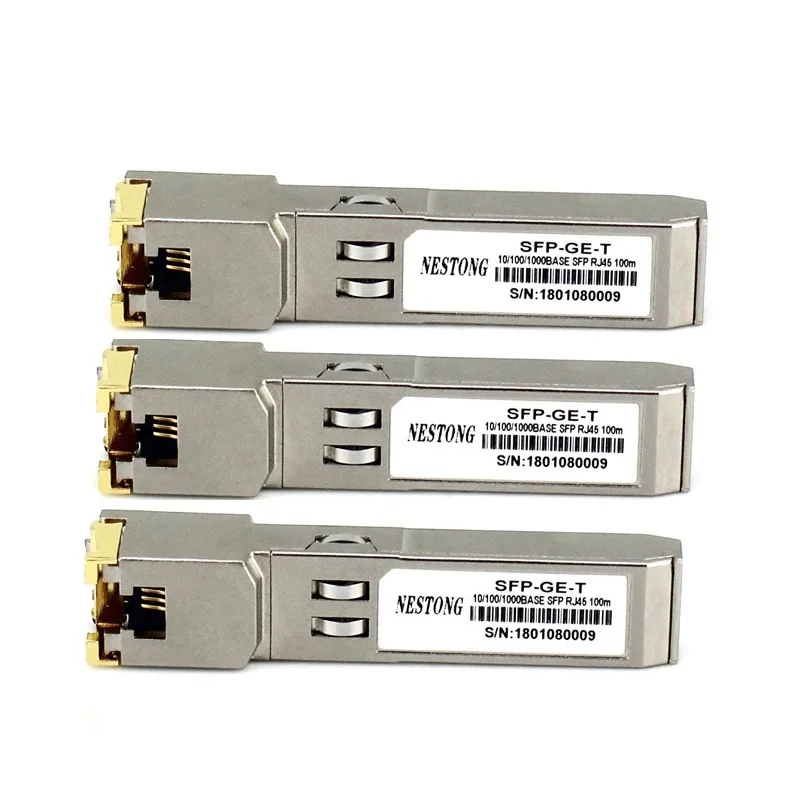 

Gigabit Electrical Port Module RJ45 Compatible with Cisco Huawei H3C Photoelectric Conversion Optical Fiber Module SFP-GE-T-100M