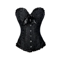 gothic corset for women sexy underbust corsets daily waist trainer solid color corset shaper cute lace body sculpting clothes