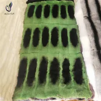 Natural Rex Rabbit Fur Plate Chinchilla Rex Rabbit fur Skin fur rug blankets for DIY material Hand Made Factory OEM