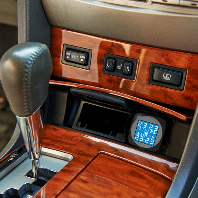 

Car Tire Pressure Alarm Monitor System 4 Internal Sensor Auto Tyre Monitoring