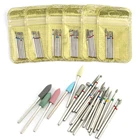 18 типов роторных фрез для ногтей алмазные фрезы для маникюра Набор силиконовых фрез аксессуары для аппарата для педикюра