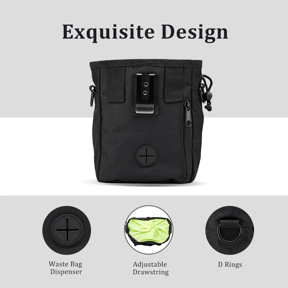 Pet Dog Training Treat Snack Bait Portable Feed Pocket Pouch Waist Back Outdoor Food Bag Dogs Pack | Дом и сад