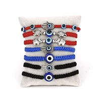 2021 fashion gothic evil eye braided rope bracelets men women lucky red bracelets handmade yoga jewelry pulsera
