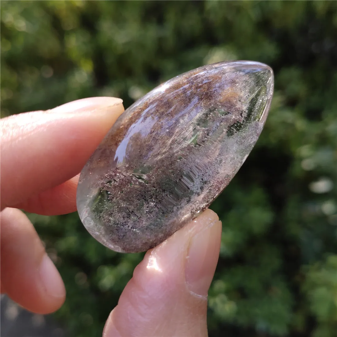 Кристалл призрака кулон Phantom кварц Wicca Cristal Islande ожерелье целебные камни Pierre Naturelle