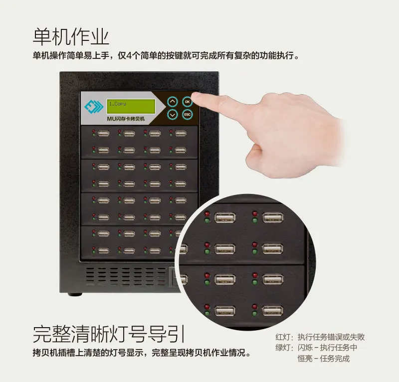 Factory Price 32 Ports Super Speed USB Flash Drive Duplicator USB Flash Memory Copier