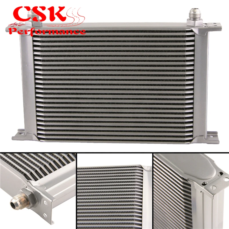 

Universal Aluminum 25 Row AN8 British Engine Oil Cooler 248mm 01EGB015ASL Silver