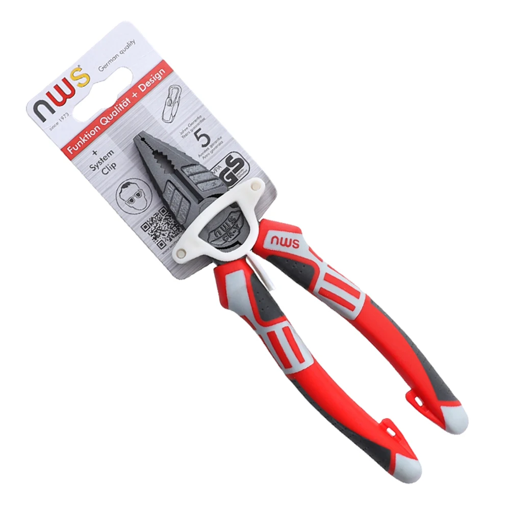 

Pliers Forceps 8inch Multifunction Durable Red DIY Repair Hand Tools Steel Side Cutter