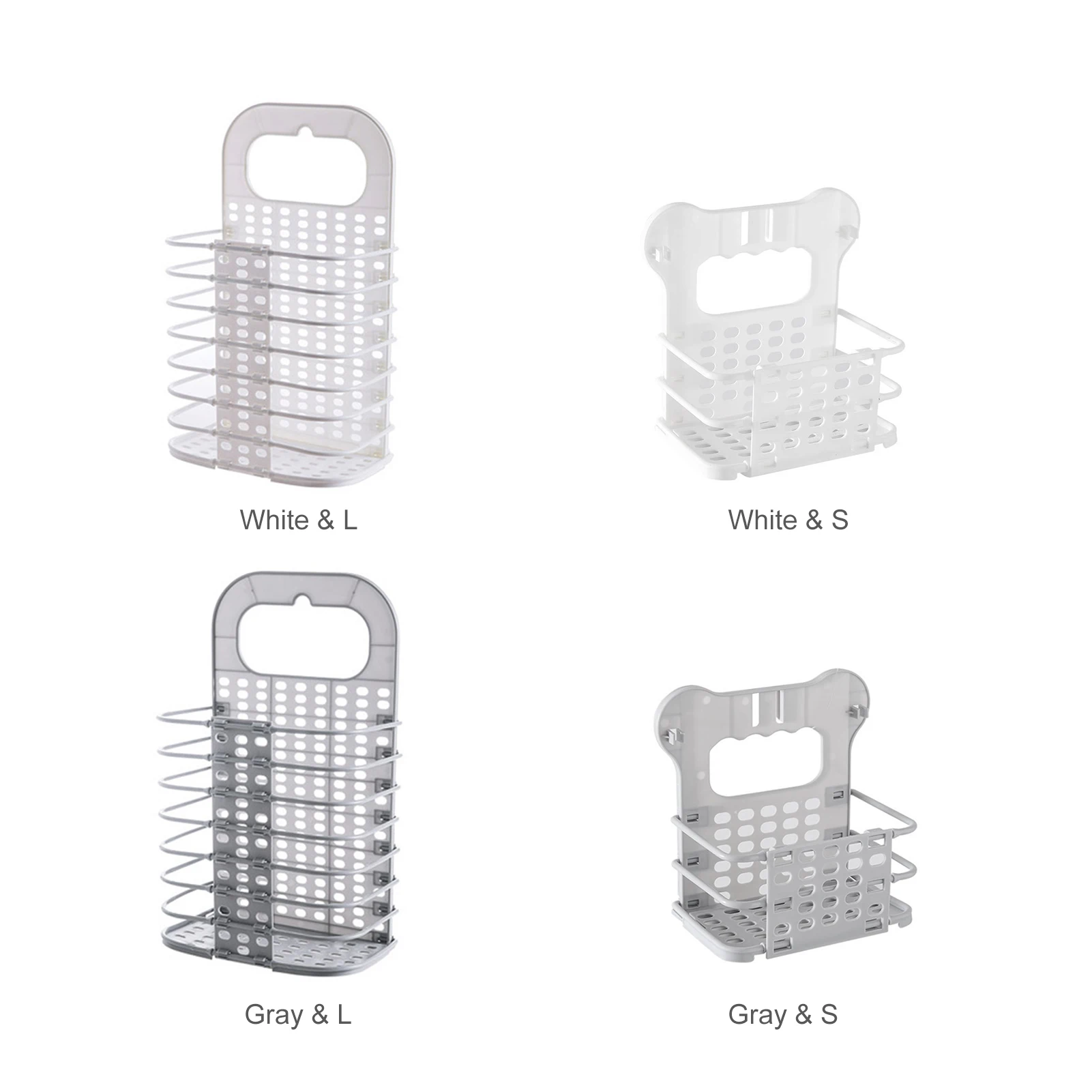 

Foldable Dirty Clothes Basket Wall Hanging Laundry Basket Household Laundry Clothes Storage Basket Free Punching Laundry