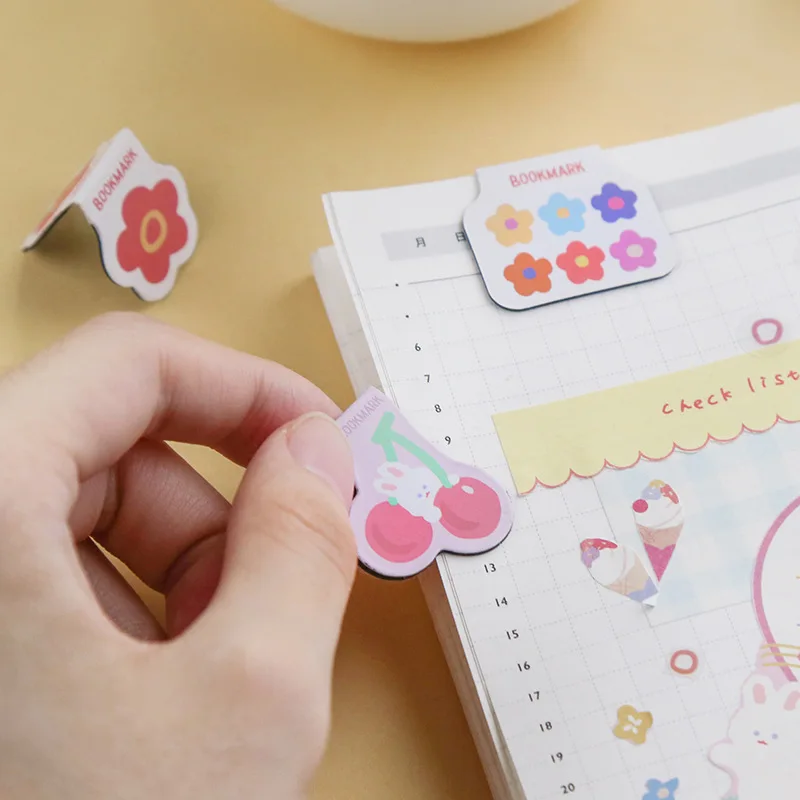 3 шт./партия Закладка для книги Магнитная и милые носки с рисунками зверей из