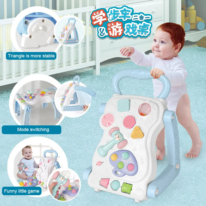 IMBABY От 0 до 1 года детские многофункциональные детские ходунки игрушка треугольник структура Анти-опрокидывание детей обучения ходунки ребенка strole