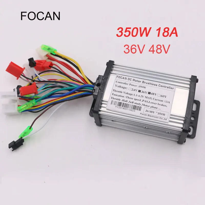 FOCAN 350 W 36 V/48 V 6 MOFSET бесщеточный контроллер двигателя постоянного тока |